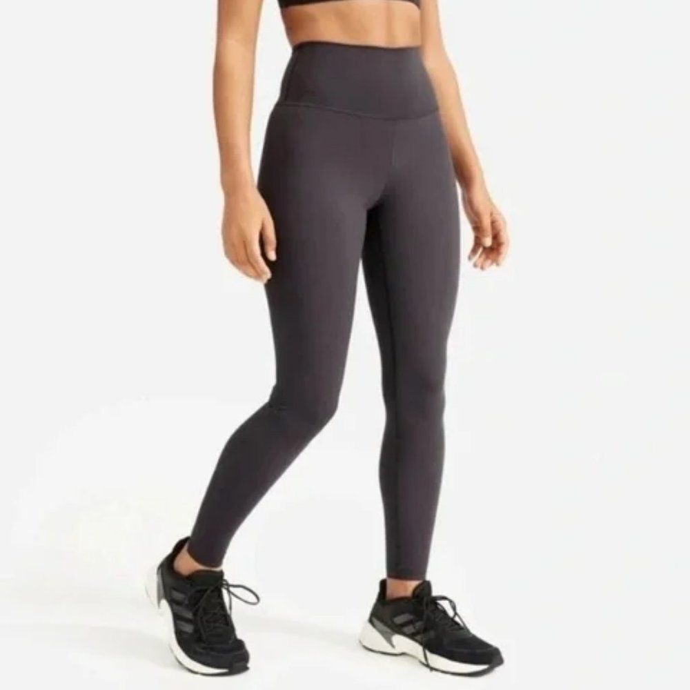 Everlane The Perform High Rise Workout Athleisure Legging ReNew Ankle Ink Grey S